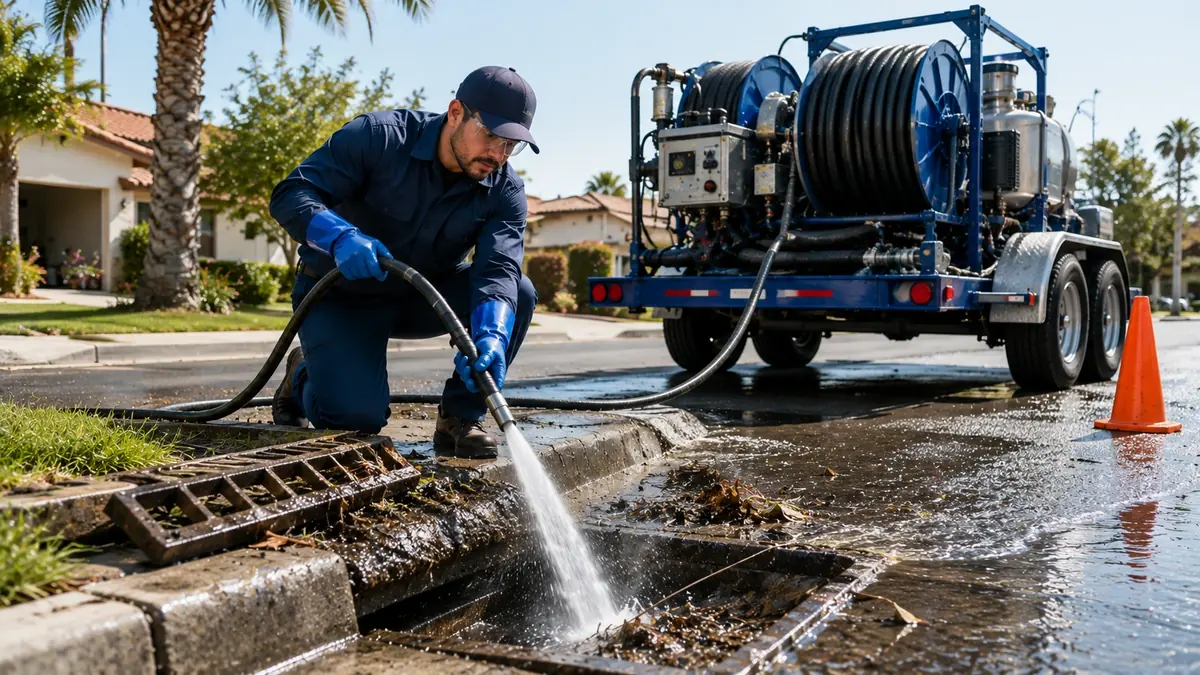 Storm Drain Hydro Jet Cleaning in Artesia
